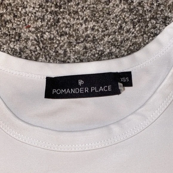 Tuckernuck Pomander Place White Jersey Sue Tunic Shift Dress XS/S - Picture 3 of 4